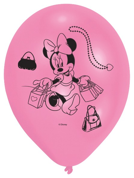 10 Minnie Mouse Zauberhafte Welt Ballons 3