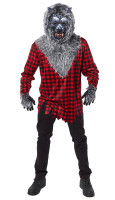 Męski kostium głodnego wilkołaka
