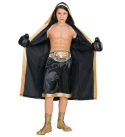 Disfraz de campeón de boxeo infantil negro
