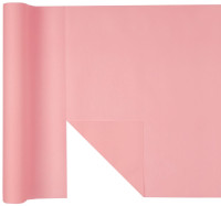 Ensfarvet bordløber lyserød 4,8m