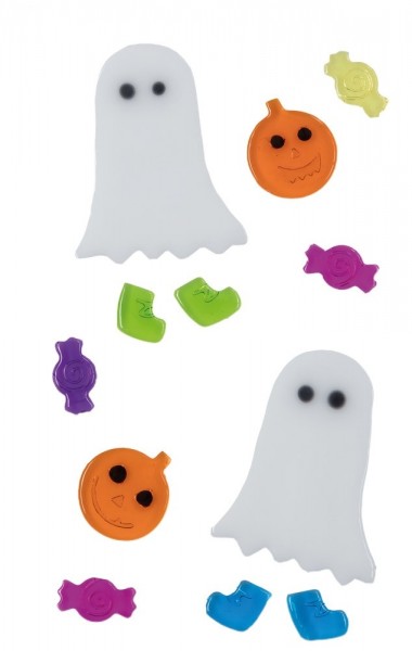 Funny Halloween gel stickers