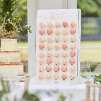 Preview: Floral wedding macaron stand 60cm