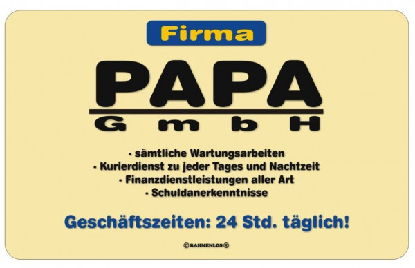 Papa GmbH Frühstücksbrettchen