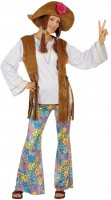 Vista previa: Disfraz de hippie Love & Peace para mujer