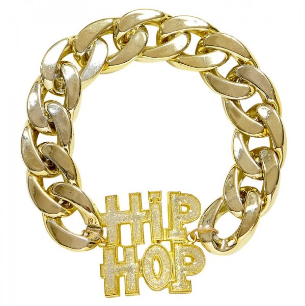 Złota bransoletka Hip Hop