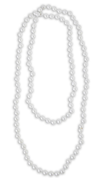 Collana di perle bianche 160 cm 2