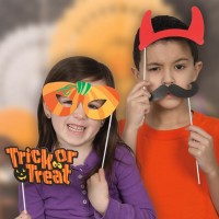 Förhandsgranskning: Trick or Treat Halloween fotorekvisita 10 stycken