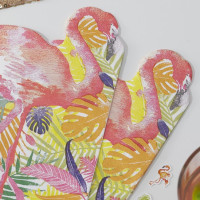 Aperçu: 20 serviettes de plage Flamingo 33cm