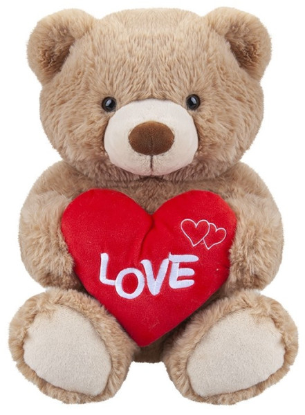 Love You Teddybär Hellbraun 34cm