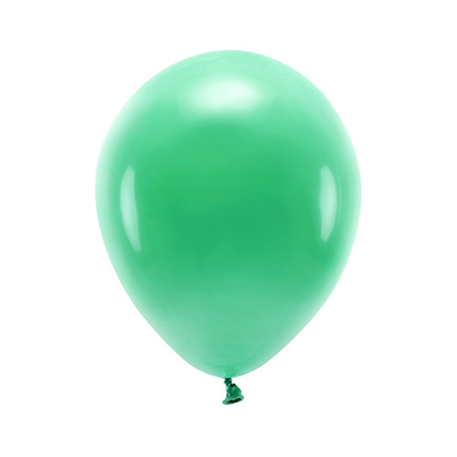 100 eko pastell ballonger smaragdgröna 26cm
