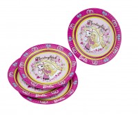 Preview: 6-pack Barbie paper plates children's birthday 23cm