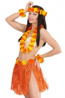 Vorschau: Miss Hawaii Kostüm Set Orange