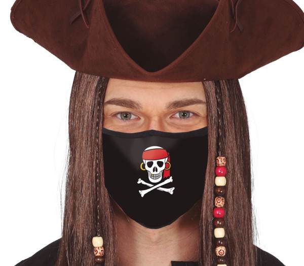 Maschera per naso e bocca da pirata