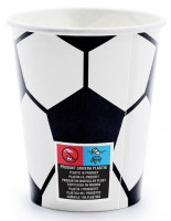 Preview: 6 football paper cups Kick it 220ml
