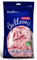 Vorschau: 50 Partystar Luftballons pastellrosa 30cm