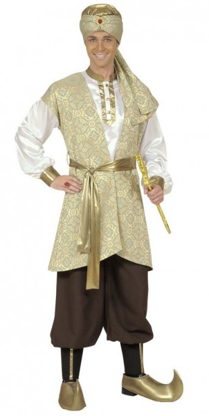 Kostium perskiego księcia złoty męski