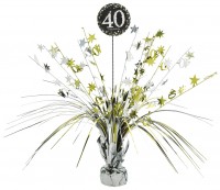 Golden 40th Birthday Tafelfontein 46 cm