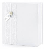 Oversigt: Hvid blonder gæstebog Cérémonie 20,5cm