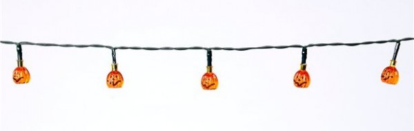 Mini Kürbis Halloween Lichterkette 1,2m