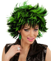 80s wig Stacy black green