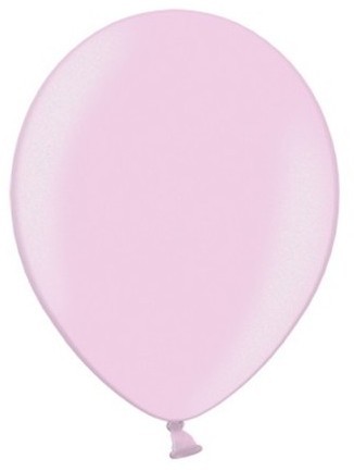 10 party star metallic balloons light pink 23cm