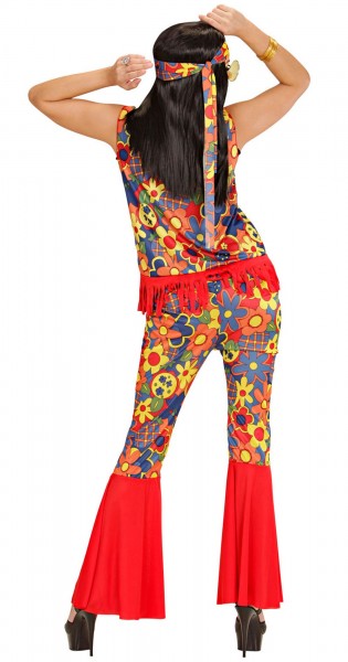 Luchtig hippie-kostuum in jaren 70-stijl voor vrouwen 3