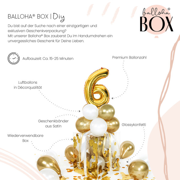 Balloha XL Geschenkbox DIY Gold Celebration - 6 3