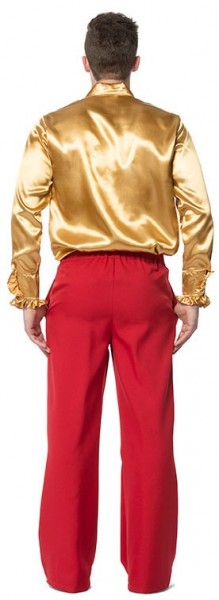 Pantalones de campana de hombre rojo 2