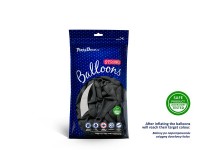 Preview: 100 party star balloons anthracite 12cm