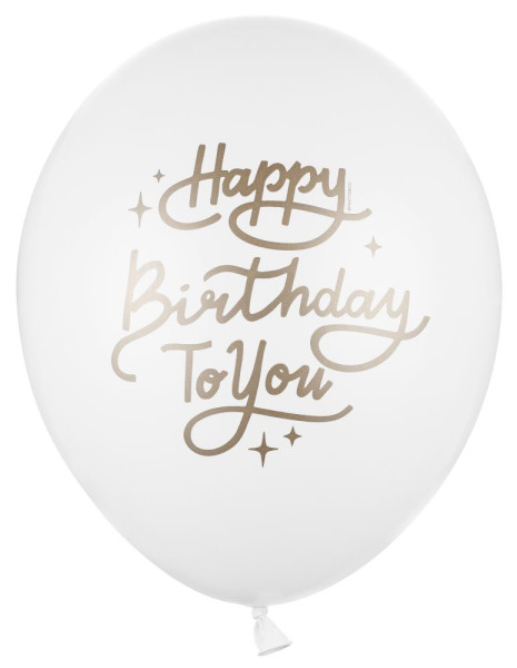 50 balonów Happy Birthday 30cm