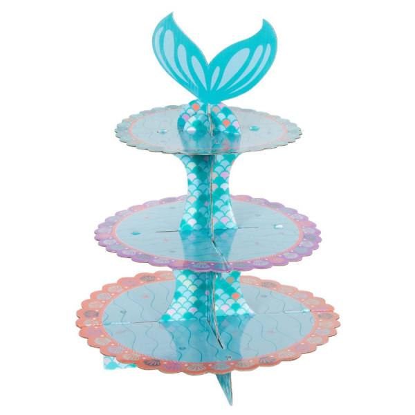 Mermaid Dream Cake Stand 3 Niveles