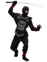 Oversigt: Stealthy sort ninja børn kostum