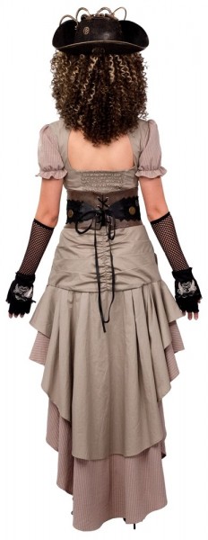 Gerafftes Steampunk Kleid Lady Amber 4