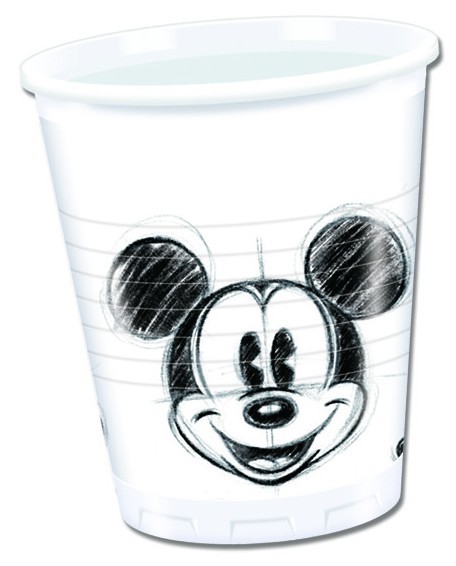 10 Comic Mickey Mouse Becher 200ml