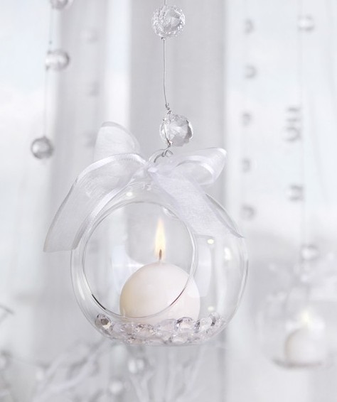 Glass ball hanging decoration 10cm 2