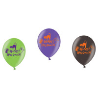 6 Witch Ride Balloons 28cm