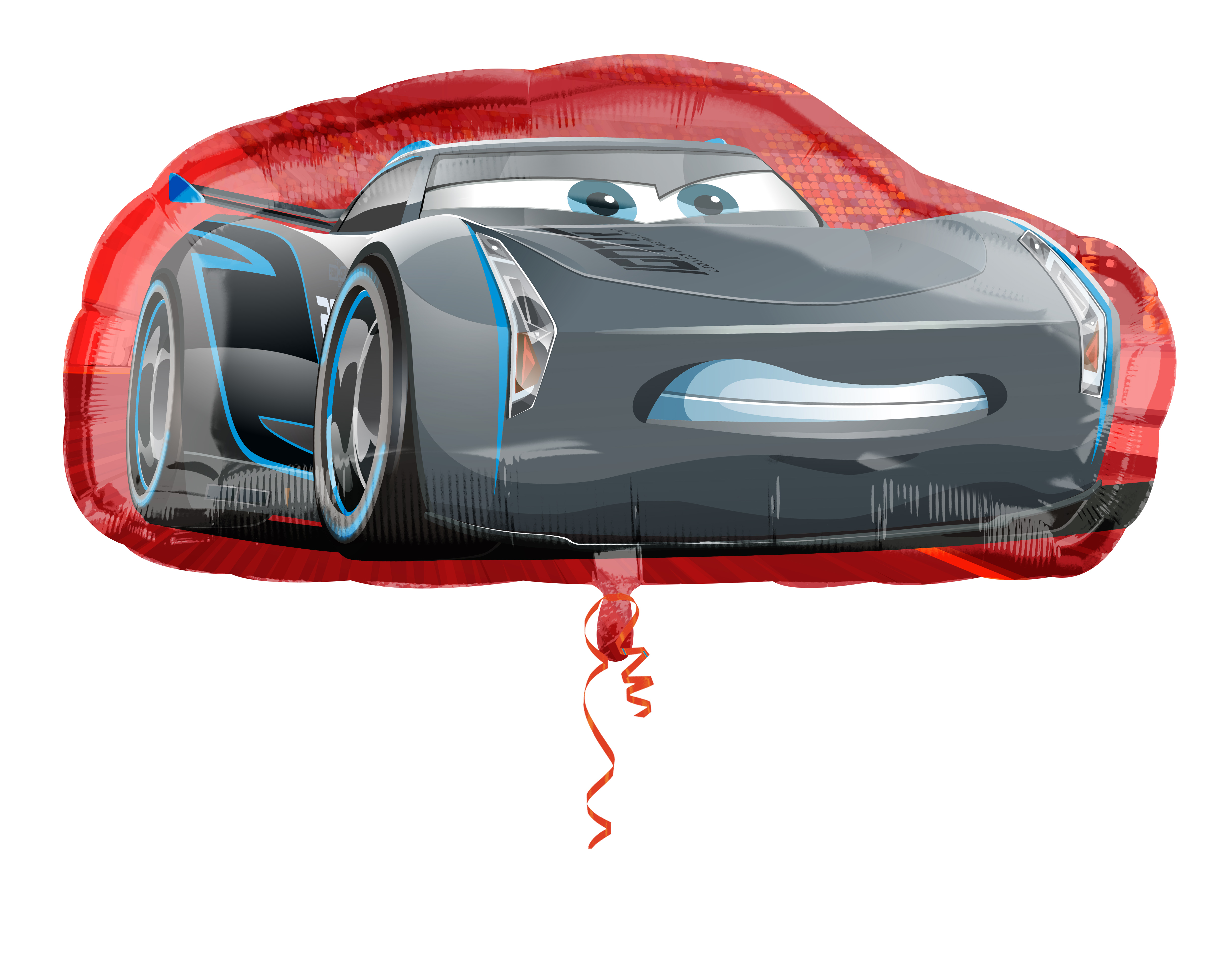 Folienballon Disney Cars Jackson Storm Auto Sportwagen Deko Kein Helium Ballon 