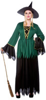 Vista previa: Disfraz de bruja mora Murella para mujer en negro y verde