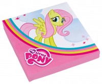Aperçu: Serviettes My Little Pony Twilight Sparkle & Fluttershy 20 pièces