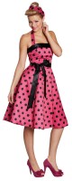 Preview: Pink dotted women's dress