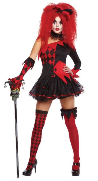 Sexy harlequin ladies costume Diavola