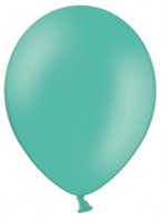 Preview: 100 party star balloons aquamarine 23cm