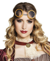 Stylish steampunk aviator goggles