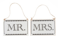 Vintage Mr & Mrs Signs