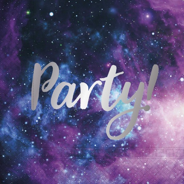 20 Party Napkins Space Galaxy 33cm