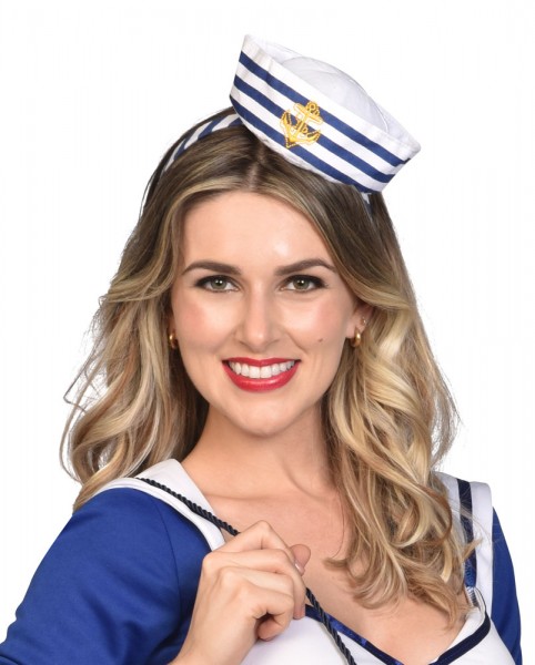 Mini sailor hat with headband