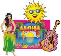Ensemble de décoration Beach Party Hawaii