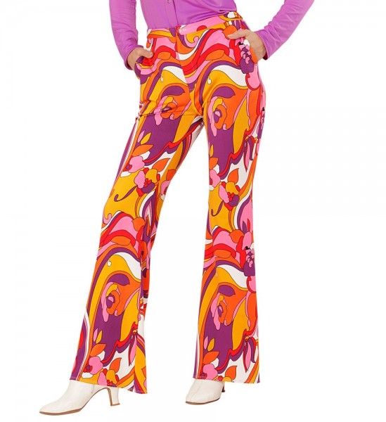 Bright 70s women's flared pants