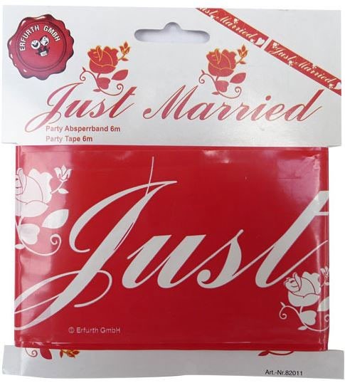 Just Married barrier tape 600cm
