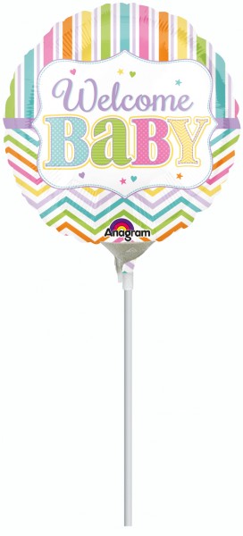 Stabballon Welcome Baby pastell